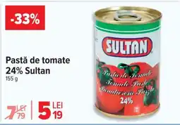 Carrefour Pastă de tomate 24% Sultan Ofertă