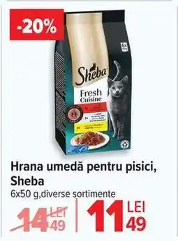Carrefour Hrană umedă pentru pisici Sheba Ofertă