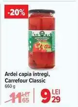 Carrefour Ardei capia întregi Carrefour Classic Ofertă