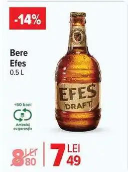 Carrefour Bere Efes 0.5 L Ofertă