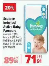 Carrefour Scutece bebeluși Active Baby, Pampers Ofertă