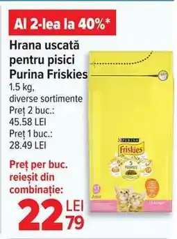 Carrefour Hrana uscată pentru pisici Purina Friskies Ofertă