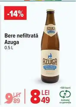 Carrefour Bere nefiltrată Azuga Ofertă