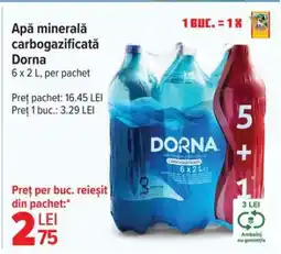 Carrefour Apă minerală carbogazificată Dorna Ofertă