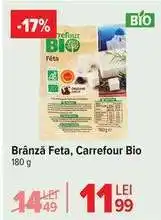 Carrefour Brânză Feta, Carrefour Bio Ofertă