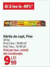 Carrefour Hârtie de copt FINO Ofertă