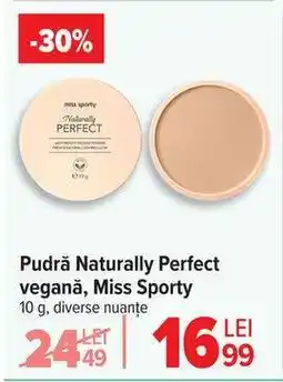 Carrefour Pudră Naturally Perfect vegană, Miss Sporty Ofertă