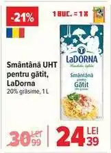 Carrefour Smântâna UHT pentru gătit LaDorna Ofertă