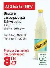 Carrefour Băutură carbogazoasă Schweppes Ofertă
