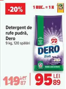 Carrefour Detergent de rufe pudră Dero Ofertă