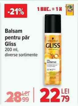 Carrefour Balsam pentru păr Gliss Ofertă