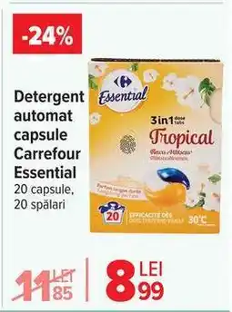 Carrefour Detergent automat capsule, Carrefour Essential Ofertă