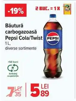 Carrefour Băutură carbogazoasă Pepsi Cola/Twist Ofertă