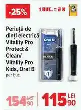 Carrefour Periuță de dinți electrică Vitality Pro Protect & Clean/ Vitality Pro Kids, Oral B Ofertă