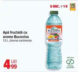 Carrefour Apă fructată cu arome Bucovina Ofertă