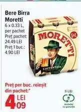 Carrefour Bere Birra Moretti Ofertă