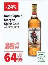 Carrefour Rom Captain Morgan Spice Gold Ofertă