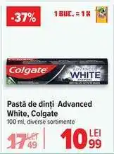 Carrefour Pastă de dinți Advanced White, Colgate Ofertă