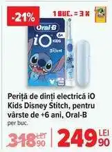 Carrefour Periță de dinți electrică iO Kids Disney Stitch Ofertă