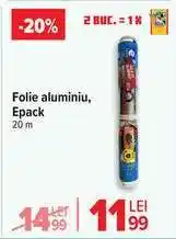 Carrefour Folie aluminiu, Epack Ofertă