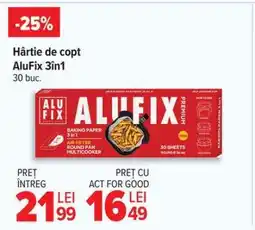 Carrefour Hârtie de copt AluFix 3în1 Ofertă