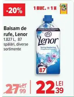 Carrefour Balsam de rufe, Lenor Ofertă