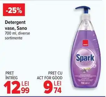 Carrefour Detergent vase SANO Ofertă