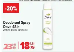 Carrefour Deodorant Spray Dove 48 h Ofertă