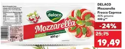 Kaufland DELACO Mozzarella Fresca Caprese Ofertă