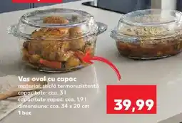 Kaufland Vas oval cu capac Ofertă