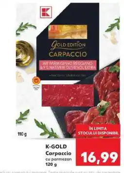 Kaufland K-GOLD Carpaccio cu parmezan Ofertă