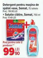 Carrefour Detergent pentru mașina de spălat vase, Somat + Soluție clătire, Somat Ofertă