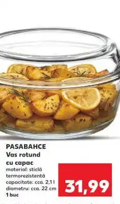 Kaufland PASABAHCE Vas rotund cu capac Ofertă