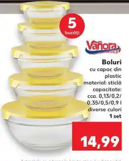Kaufland Boluri cu capac din plastic Ofertă