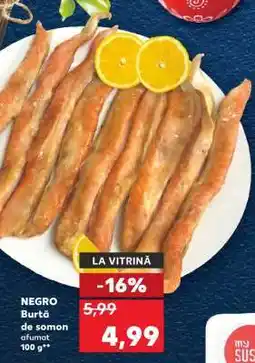 Kaufland NEGO Burtă de somon afumat 100 g Ofertă