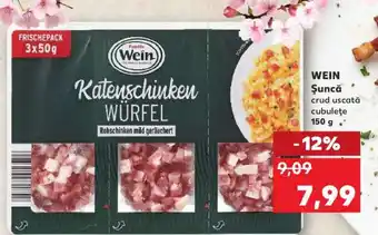 Kaufland WEIN Şuncă crud uscată cubuleţe Ofertă