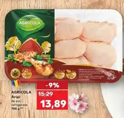 Kaufland AGRICOLA Aripi de pui refrigerate 700 g Ofertă