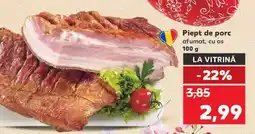 Kaufland Piept de porc afumat, cu os Ofertă