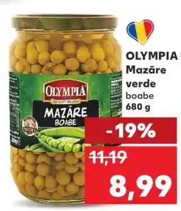 Kaufland OLYMPIA Mazăre verde boabe Ofertă