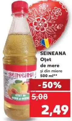 Kaufland SEINEANA Oțet de mere și din miere 500 ml Ofertă
