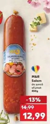Kaufland M&R Salam de șuncă afumat 450g Ofertă