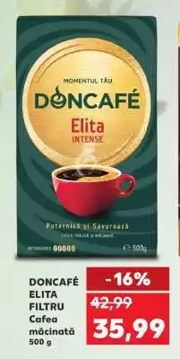 Kaufland DONCAFÉ ELITA FILTRU Cafea măcinată 500 g Ofertă