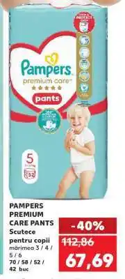 Kaufland PAMPERS PREMIUM CARE PANTS Ofertă