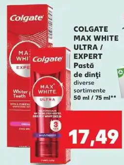 Kaufland Colgate Max White Ultra/Expert Ofertă