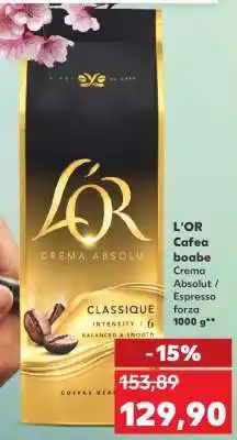 Kaufland L'OR Cafea Boabe Ofertă