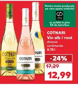 Kaufland COTNARI Vin alb / rosé Ofertă