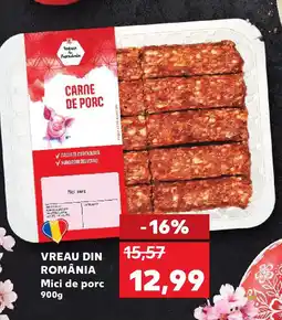 Kaufland VREAU DIN ROMÂNIA Mici de porc Ofertă
