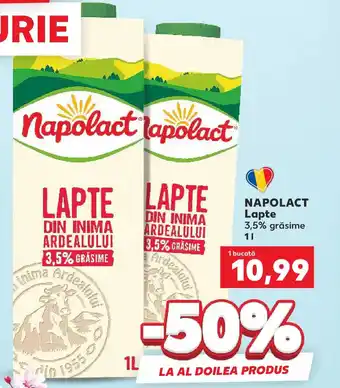 Kaufland NAPOLACT Lapte Ofertă