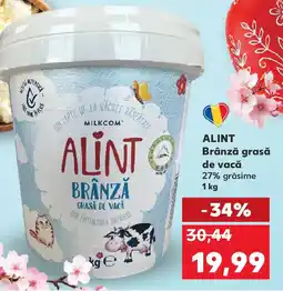 Kaufland ALINT Brânză grasă de vacă Ofertă