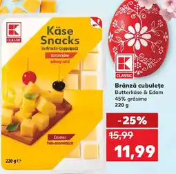 Kaufland Brânză cubuleţe Ofertă